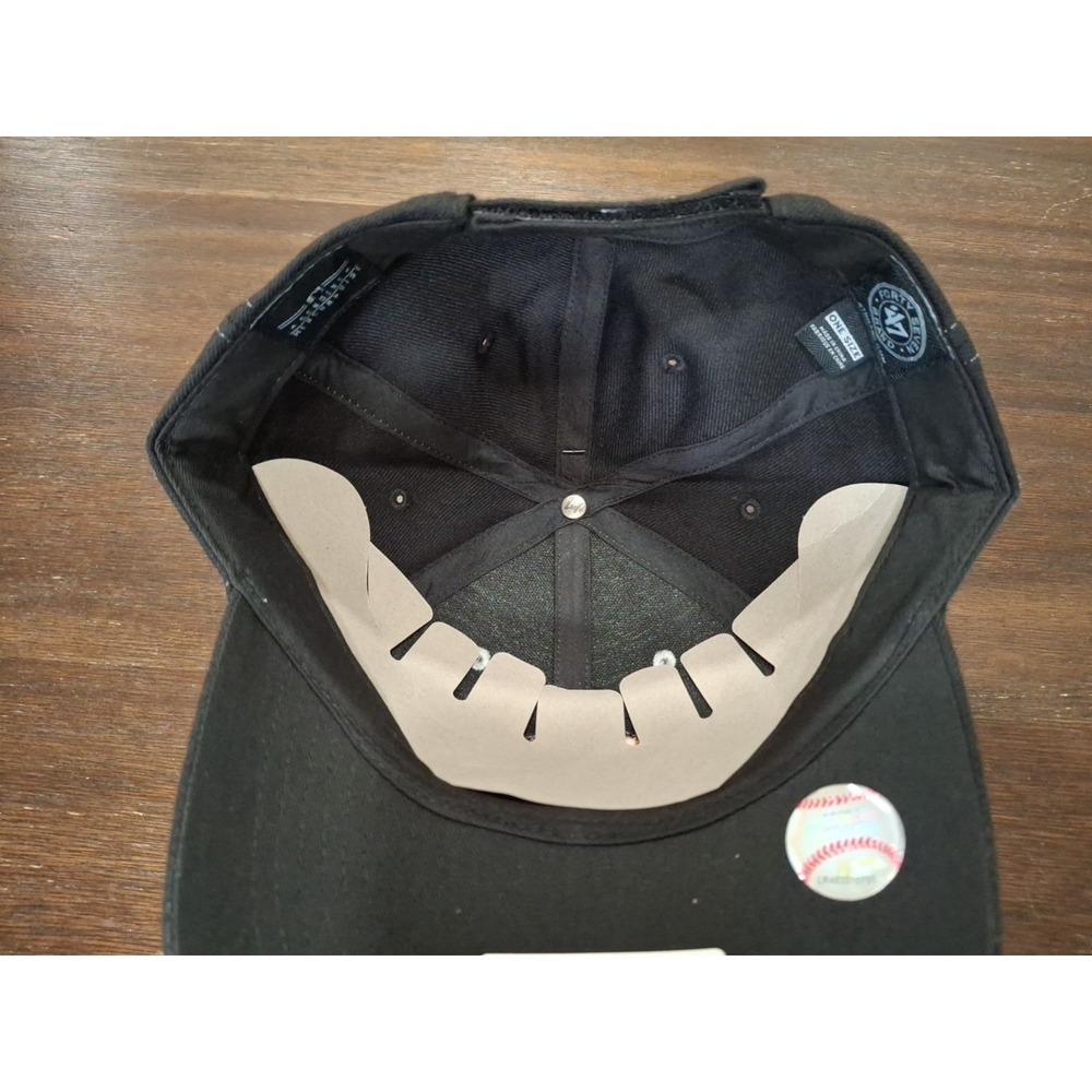 San Francisco Giants 47 Brand Light Gray Black Structured Adjustable Hat MLB Cap - Picture 5 of 5